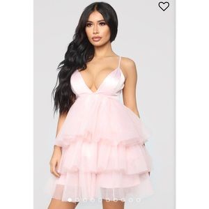 Pink She Bad Ruffle Dress from Fashion Nova NWT